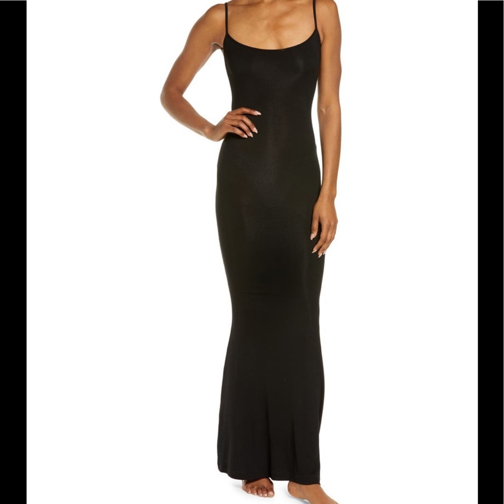 SKIMS RIBBED LONG SLIPDRESS